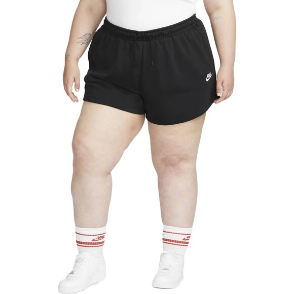 Nike Essentials Women's 3" Active Shorts w/ Pockets Cotton Plus Size 2X Black - Picture 1 of 10